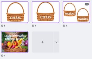 Lielāks un mazāks dārzeņu grozs!