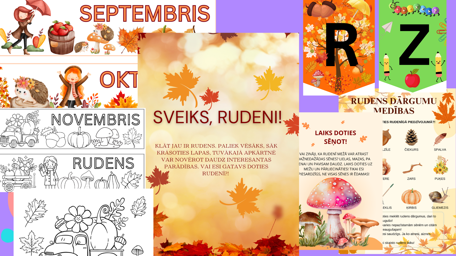 Rudens materiālu komplekts – Mācību materiāli