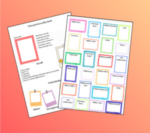 Darba lapas skolas un klasesbiedru iepazīšanai