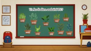 Sienas, durvju dekors “Un ko šodien audzēsi TU?”