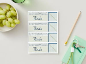 Vārdu kartītes ar reizrēķinu