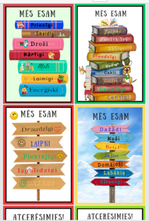 Runājošie plakātiņi.