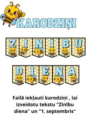 Karodziņi 1. septembrim Bites