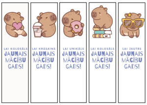 Grāmatzīmes KAPIBARA Dāvana 1.septembrī