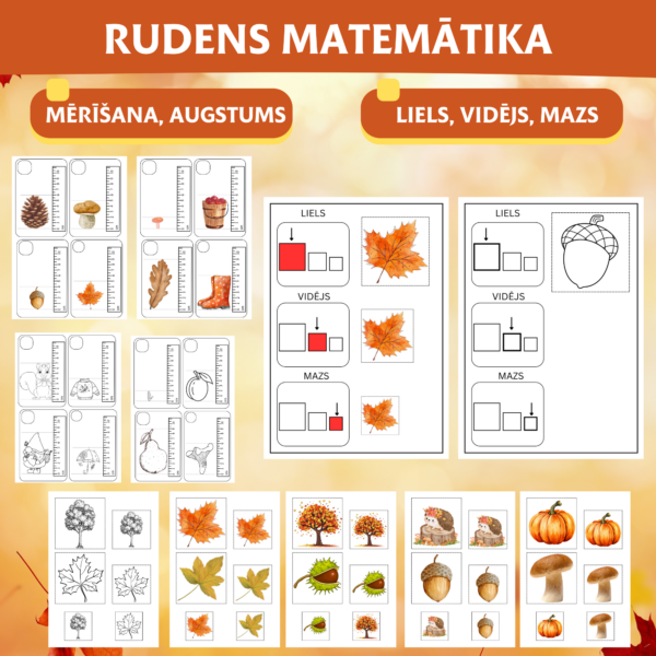 RUDENS MATEMĀTIKA. LIELS, VIDĒJS, MAZS. AUGSTUMS. RUDENS MATEMĀTIKA. LIELS, VIDĒJS, MAZS. AUGSTUMS.