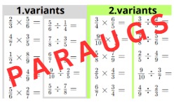 6.2. Kā reizina un dala parastās daļas? 2 mazo FVD komplekts 6.2. Kā reizina un dala parastās daļas? 2 mazo FVD komplekts