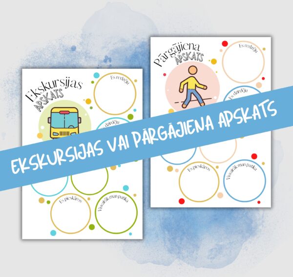 Ekskursijas vai pārgājiena apskats (caur maņām) Ekskursijas vai pārgājiena apskats (caur maņām)