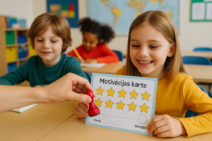 Motivācijas sistēma sākumskolā. Kartītes, bonusi u.c.