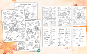 Rudens vārdu krājums: raksti un krāso