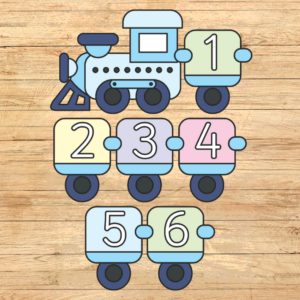 Skaitļu vilcieniņš – dekors