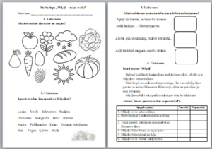 Darba lapa „Miķeļi – ražas svētki”