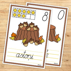 0-10 plakāti, zīles, rudens