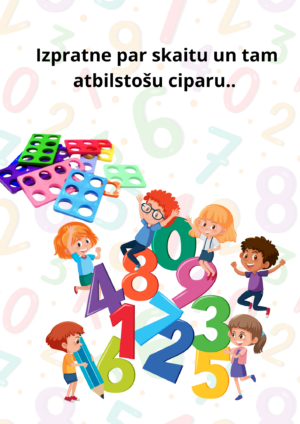 Izpratne par skaitu un tam atbilstošu ciparu! ZĪLES
