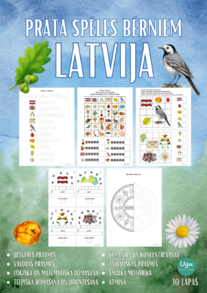 PRĀTA SPĒLES BĒRNIEM – LATVIJA | 5+