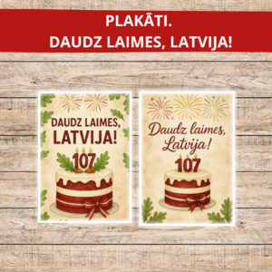 DAUDZ LAIMES, LATVIJA. PLAKĀTI.