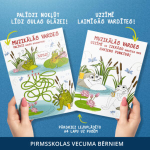 Krāsainie uzdevumi – “Muzikālās vardītes atpūtā”