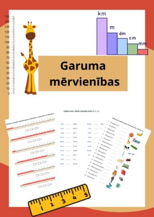 Matemātika: garuma mērvienības (11 lapas)