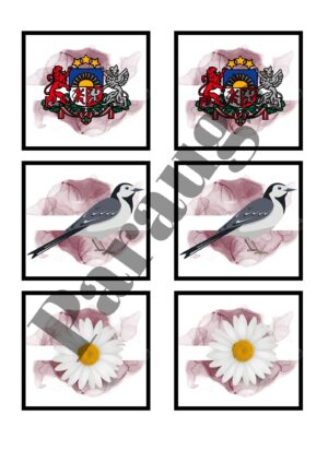 Latvijas simboli – atmiņas spēle