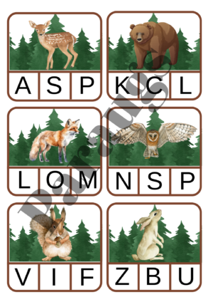 Nosaki pirmo skaņu vārdā. (Meža zvēri)