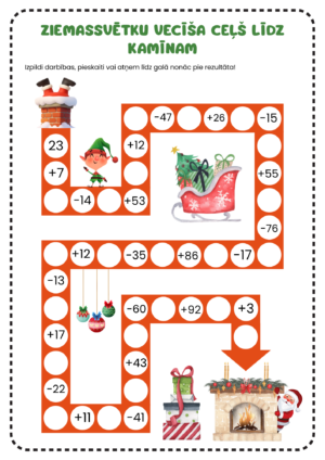 Ziemassvētku vecīša matemātiskais ceļš līdz kamīnam