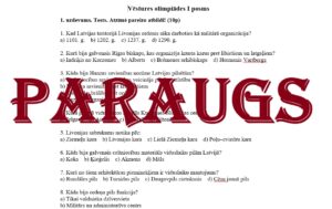 Vēstures olimpiāde 9. klasei Treniņš