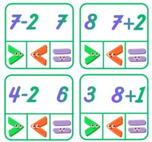 Knaģu spēle “Salīdzini!”