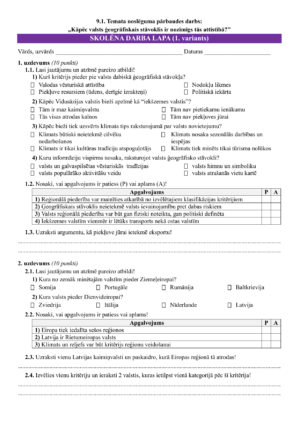 9.1. TND: Kāpēc valsts ģeogrāfiskais stāvoklis ir nozīmīgs?