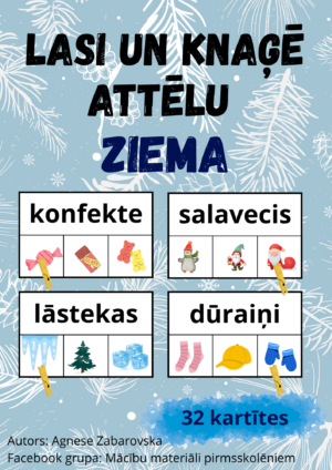Lasi un knaģē attēlu. Ziema