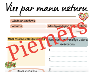 Darba lapa “Viss par manu uzturu”🍎