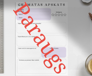 Darba lapa “Grāmatas apskats” 📚