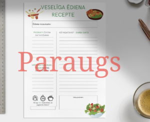 Veselīga ēdiena recepte — darba lapa skolēniem🥗