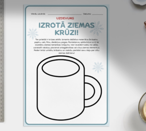 Radošs uzdevums — Izrotā ziemas krūzi!❄️