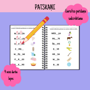 Patskaņi – mini darba lapas
