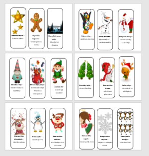 Ziemas grāmatzīmes dāvaniņām