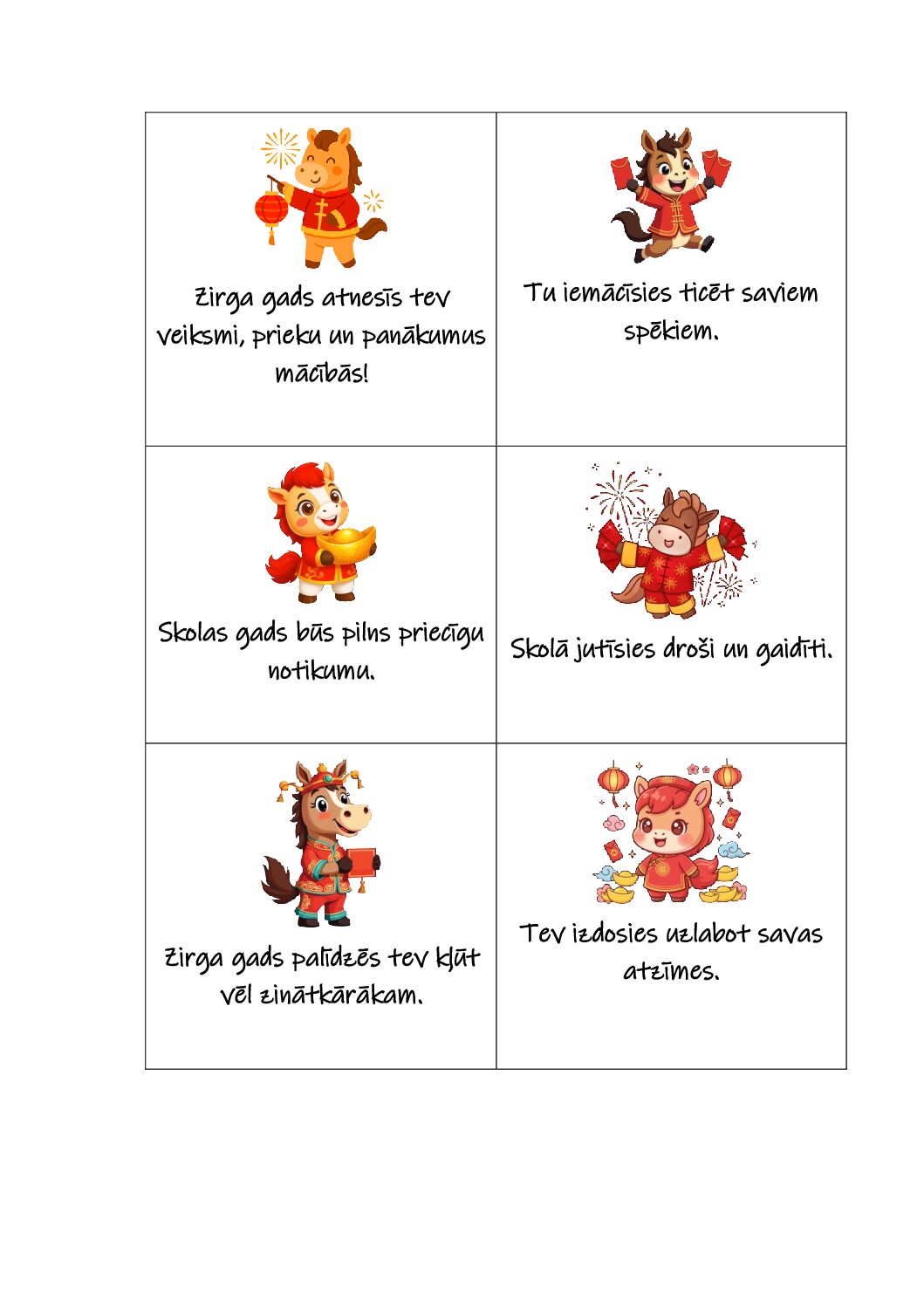 Pareģojums Zirga gadam