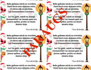 APSVEIKUMA KARTĪTES – ZIEMASSVĒTKI