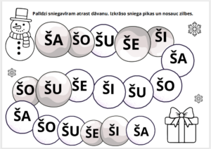 Skaņas /Š/ automatizēšana zilbēs.