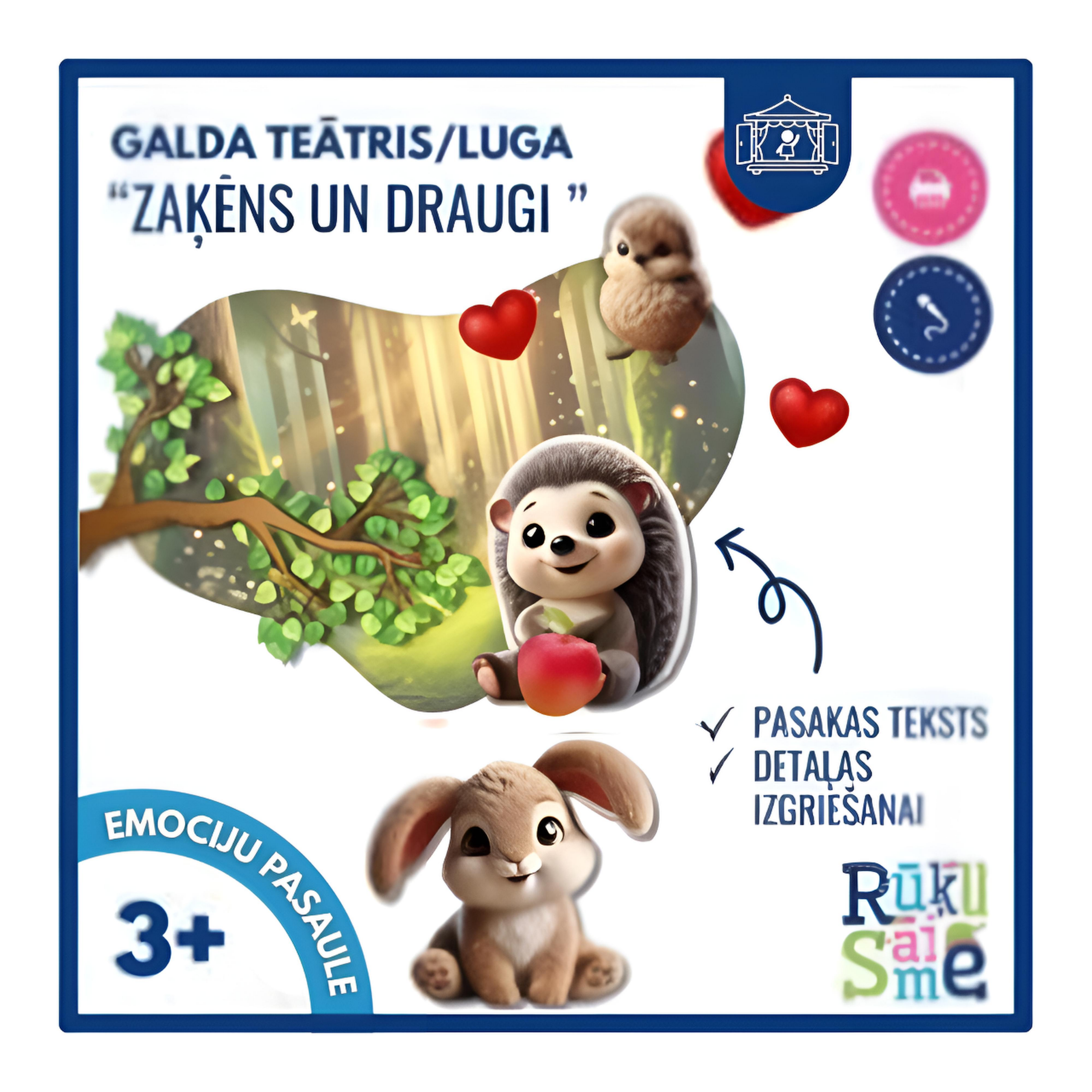 Galda teātris “ZAĶĒNS UN DRAUGI” – draudzība, uzvedība