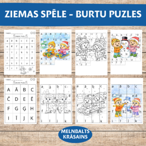 ZIEMAS SPĒLE – BURTU PUZLES. GRIEZ, LĪMĒ.