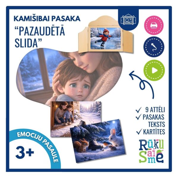 Pasaka “PAZAUDĒTĀ SLIDA”- ziemu, emocijas, kamašibai Pasaka “PAZAUDĒTĀ SLIDA”- ziemu, emocijas, kamašibai