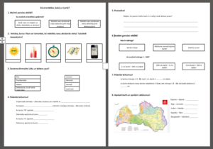 Kā orientēties dabā un kartē?