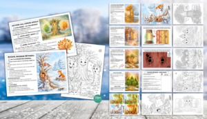 Mācību materiāls -Arī KOKI guļ ziemas miegu | ziema | koki