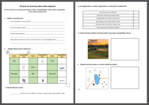 Kā kartē vai teritorijas plānā attēlo objektus?