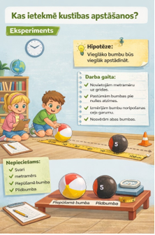 2.3. Kāpēc notiek kustība? Kas ietekmē kustības apstāšanos?