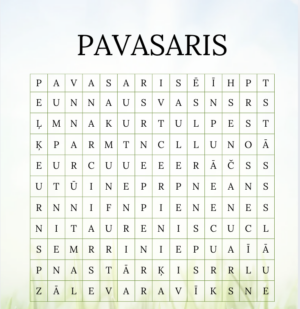 Pavasara vārdu jūklis