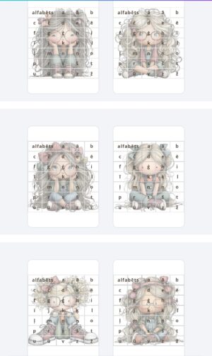 Alfabēta puzles – meitenes