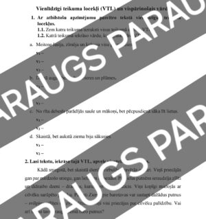 Vienlīdzīgi teikuma locekļi ar vispārinošo vārdu