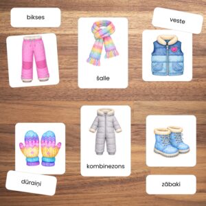 Ziemas apģērbs – kartītes