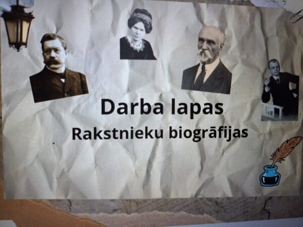 Darba lapas “Autoru biogrāfijas”. Darba lapas “Autoru biogrāfijas”.