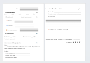 Sakarības starp laika mēriem- SOLO taksonomija – 1.klase